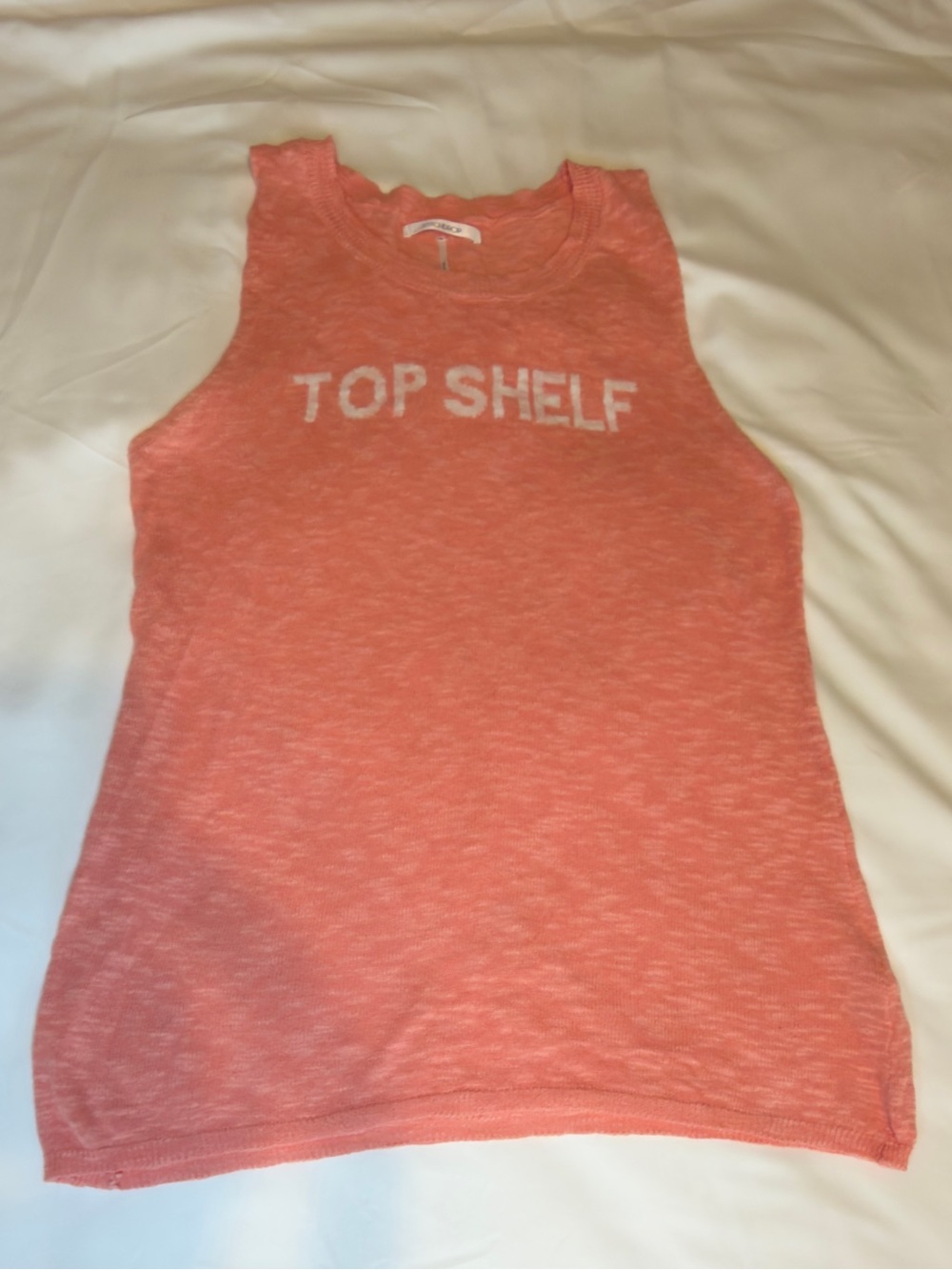 Coral Graphic 'Top Shelf' Sleeveless Tank